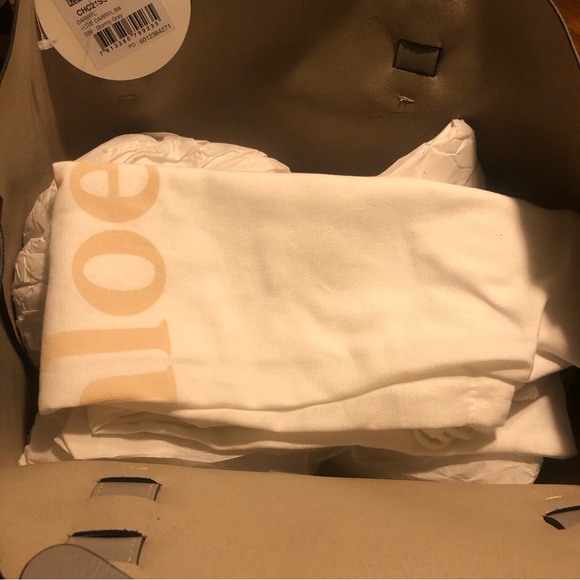 NWT $1,150 CHLOÉ Medium Darryl Leather Tote in Stormy Grey! - Picture 11 of 13